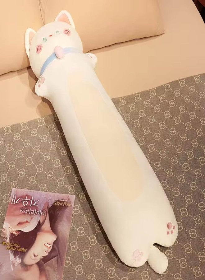 TechMax Solution White Neck Ball Long CAT Plush Pillow - Image 4